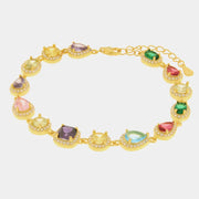 Bracciale in Argento 925 tennis con zirconi multicolor