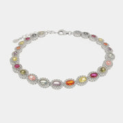 Bracciale in Argento 925 tennis con zirconi multicolor