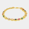 Bracciale in Argento 925 tennis con zirconi multicolor