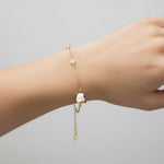 Bracciale in Argento 925 con campanella bianca con scritta Capri - BYSIMON gioielli