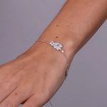 Bracciale in Argento 925 con quadrifigli
