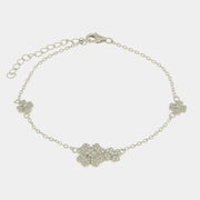 Bracciale in Argento 925 con quadrifigli