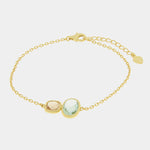 Bracciale in Argento 925 con zirconi verde rosa SIMEONE - gioiello BySimon
