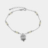 Bracciale in Argento 925 con campanella bianca Capri