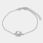 Bracciale in Argento 925 con zircone trasparente - BYSIMON gioielli