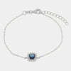 Bracciale in Argento 925 zircone blu