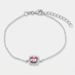 Bracciale in Argento 925 zircone rosa - BYSIMON gioielli
