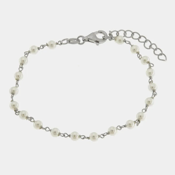 Bracciale in Argento 925 con perle - BYSIMON gioielli