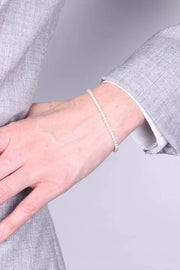 Bracciale in Argento 925 con perle