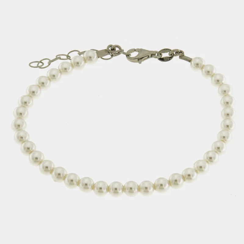 Bracciale in Argento 925 con perle