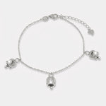 Bracciale in Argento 925 con campanelle pendenti