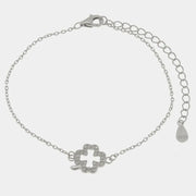Bracciale in Argento 925 con quadrifoglio