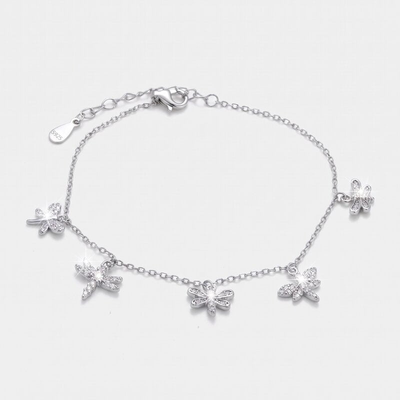 Bracciale in Argento 925 con libellule pendenti - BYSIMON gioielli