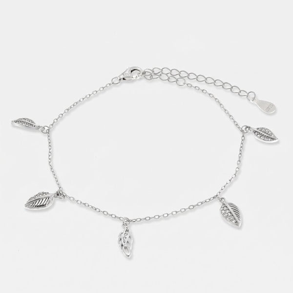 Bracciale in Argento 925 con foglie - BYSIMON gioielli
