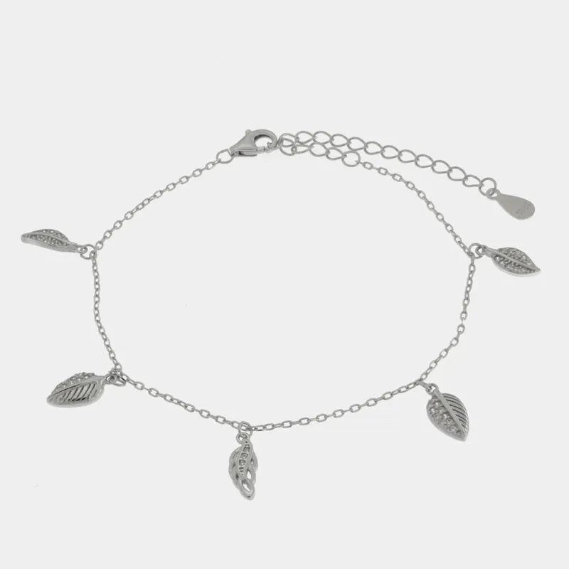 Bracciale in Argento 925 con foglie - BYSIMON gioielli