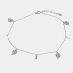 Bracciale in Argento 925 quadrifogli pendenti - BYSIMON gioielli