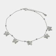 Bracciale in Argento 925 con farfalle