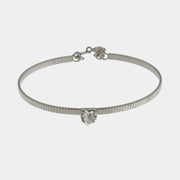 Bracciale in Argento 925 con cristallo centrale