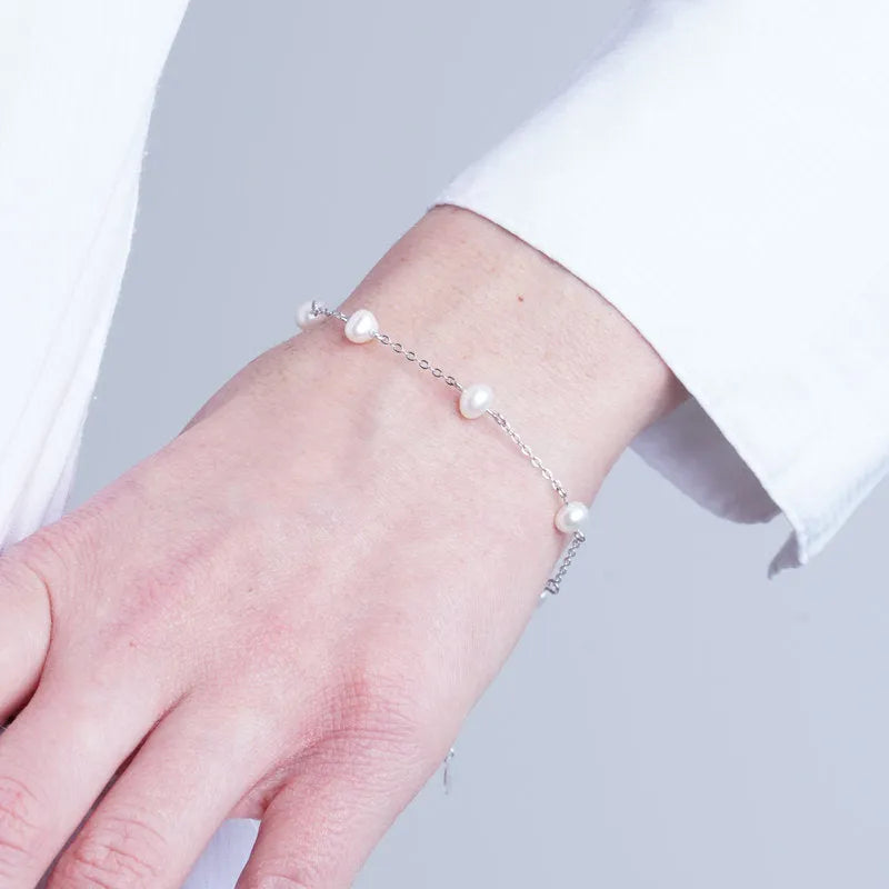 Bracciale in Argento 925 perle - BYSIMON gioielli