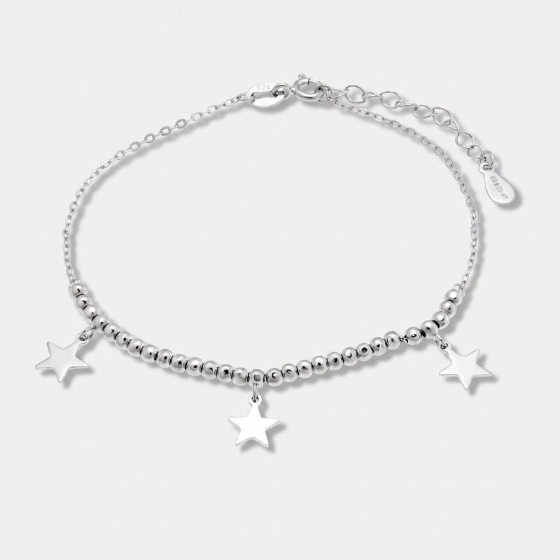 Bracciale in Argento 925 stelle pendenti Collezione Hanoi - BYSIMON gioielli