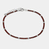 Bracciale in Argento 925 tennis rosso