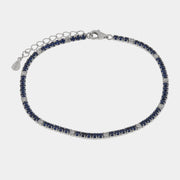 Bracciale in Argento 925 tennis blu