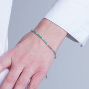 Bracciale in Argento 925 tennis verde
