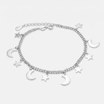 Bracciale in Argento 925 stelle e lune pendenti Collezione Hanoi - BYSIMON gioielli