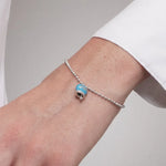 Bracciale in Argento 925 campanella turchese Capri - BYSIMON gioielli