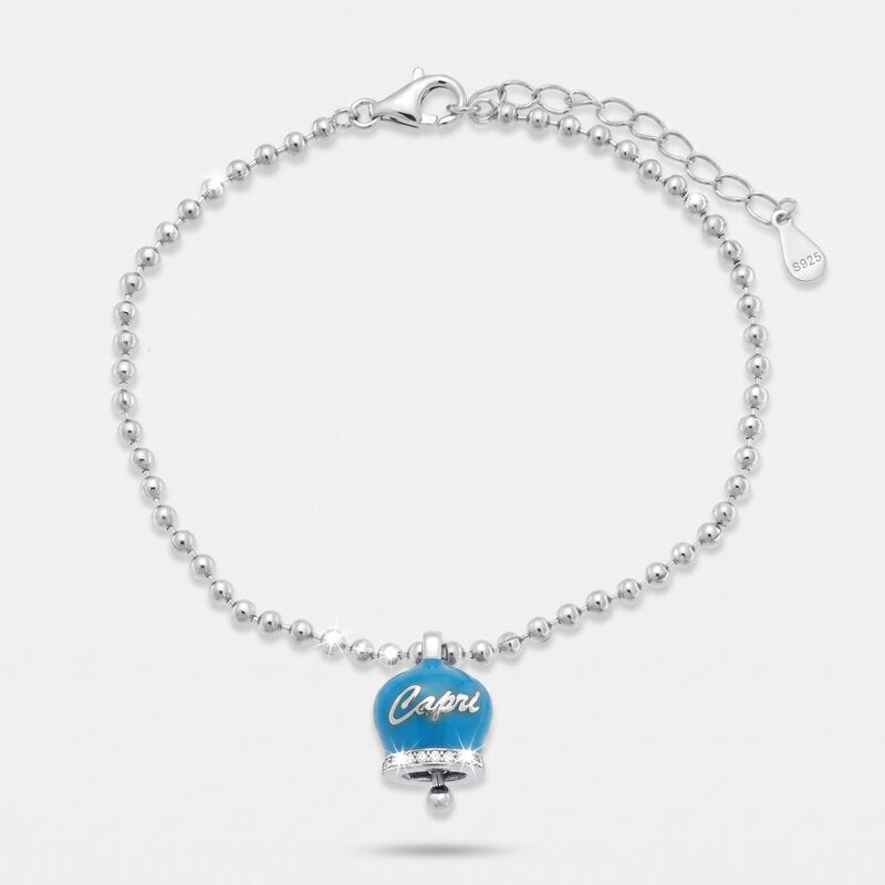 Bracciale in Argento 925 campanella turchese Capri - BYSIMON gioielli