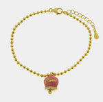 Bracciale in Argento 925 campanella rosa Capri - BYSIMON gioielli