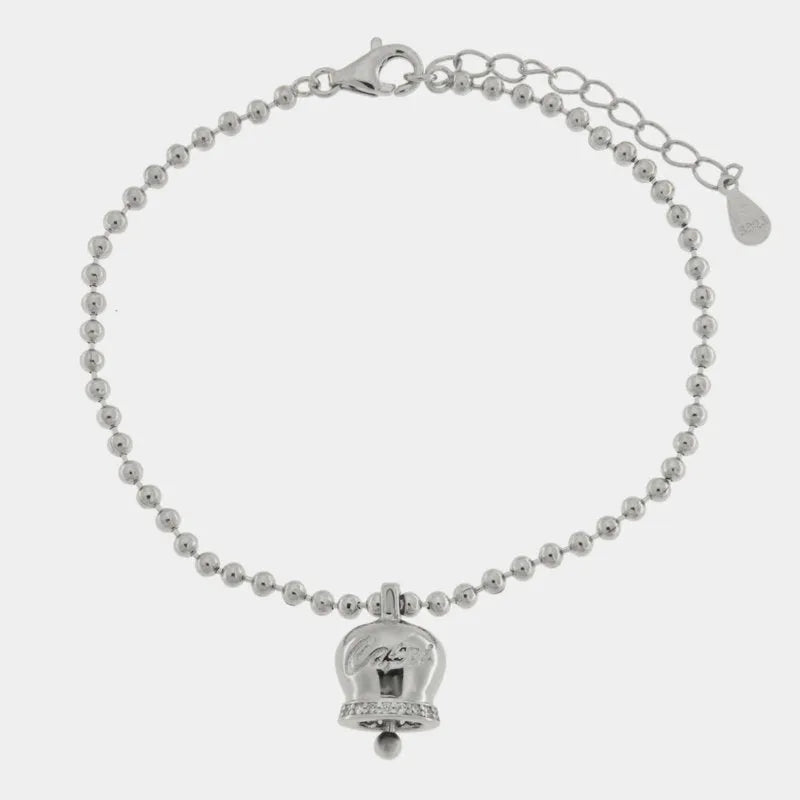 925 Silver Bracelet with Capri bell
