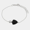 Bracciale in Argento 925 triangolo nero