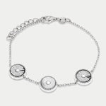 Bracciale in Argento 925 cerchi zirconati - BYSIMON gioielli