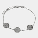 Bracciale in Argento 925 cerchi zirconati - BYSIMON gioielli