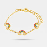 Bracciale in Argento 925 arcobaleno - BYSIMON gioielli