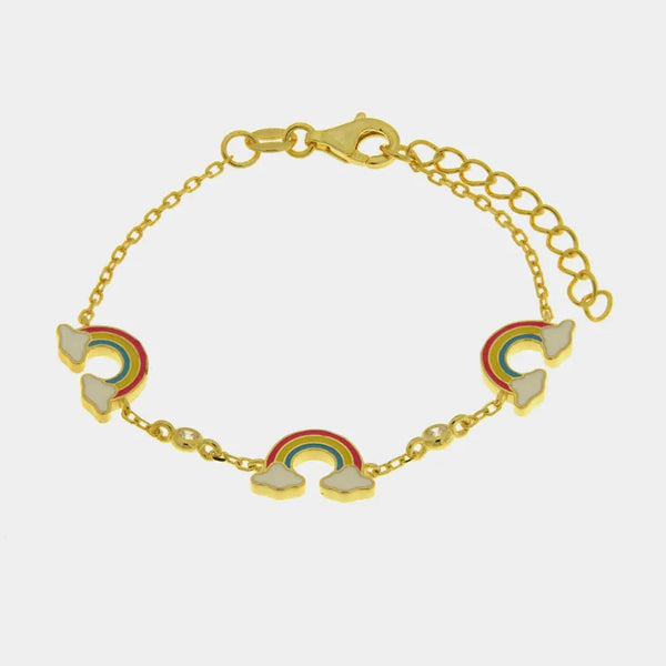 Bracciale in Argento 925 arcobaleno - BYSIMON gioielli