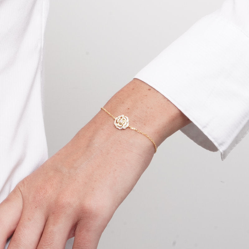 Bracciale in Argento 925 fiore - BYSIMON gioielli