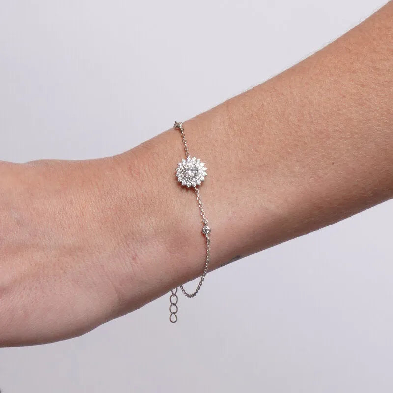 Bracciale in Argento 925 kate con zircone trasparente
