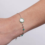 Bracciale in Argento 925 rosario verde - BYSIMON gioielli