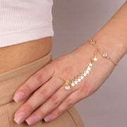 Baciamano in Argento con stelle pendenti