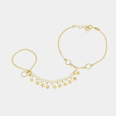 Baciamano in Argento con stelle pendenti BYSIMON - gioiello BySimon