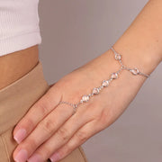 Baciamano in Argento con cristalli