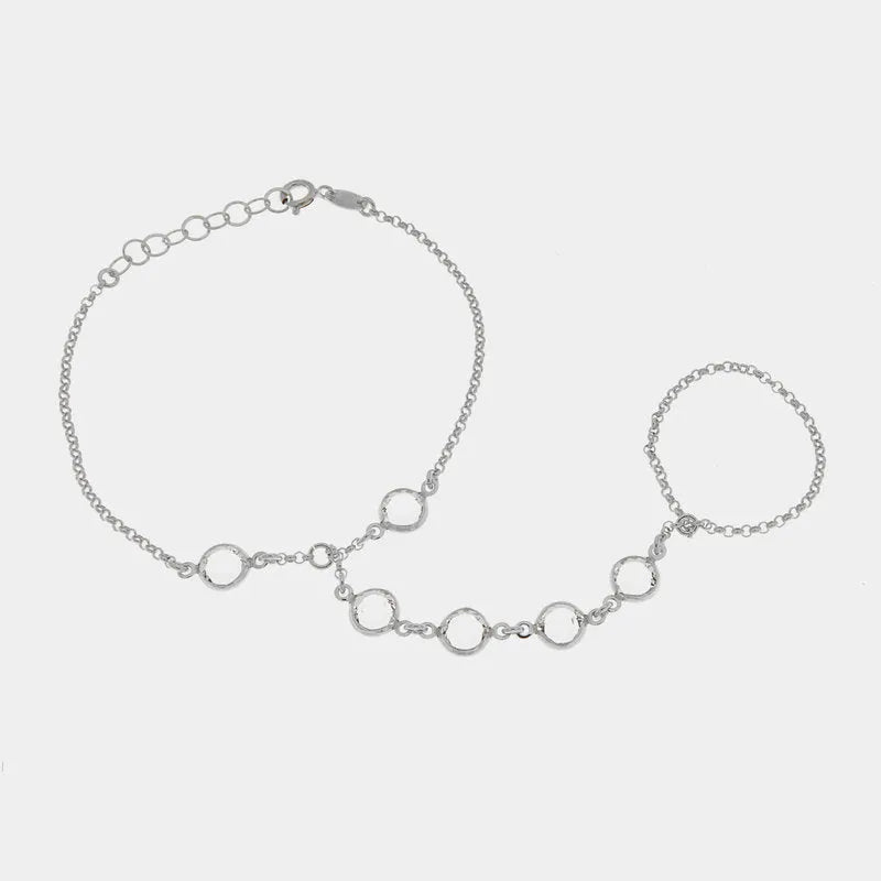 Baciamano in Argento con cristalli