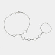 Baciamano in Argento con cristalli