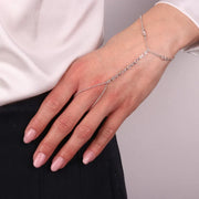 Baciamano in Argento con cristalli