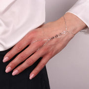 Baciamano in Argento con cuori