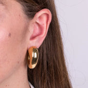 Orecchini in Acciaio semicerchi bombati