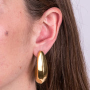 Orecchini in Acciaio semicerchi allungati