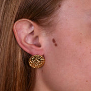 Orecchini in Acciaio a cerchio intrecciati